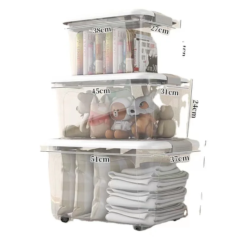plastic food storage container transparent household cstorage box