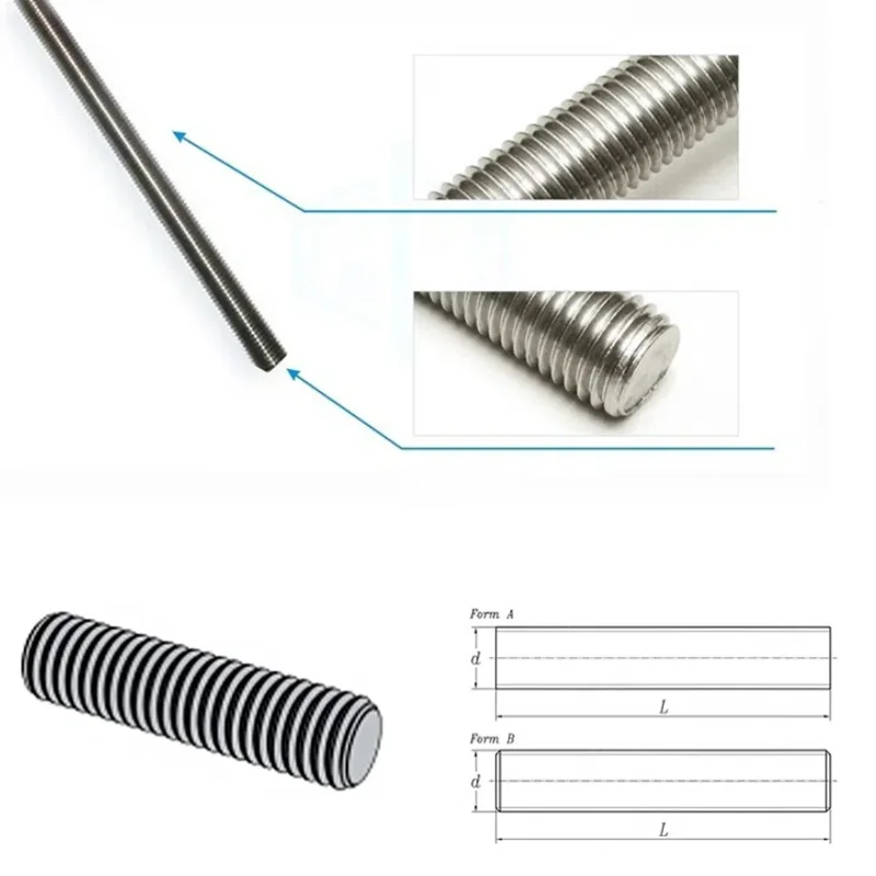 High Quality continuous all fully hollow male left and right hand  threaded round bar