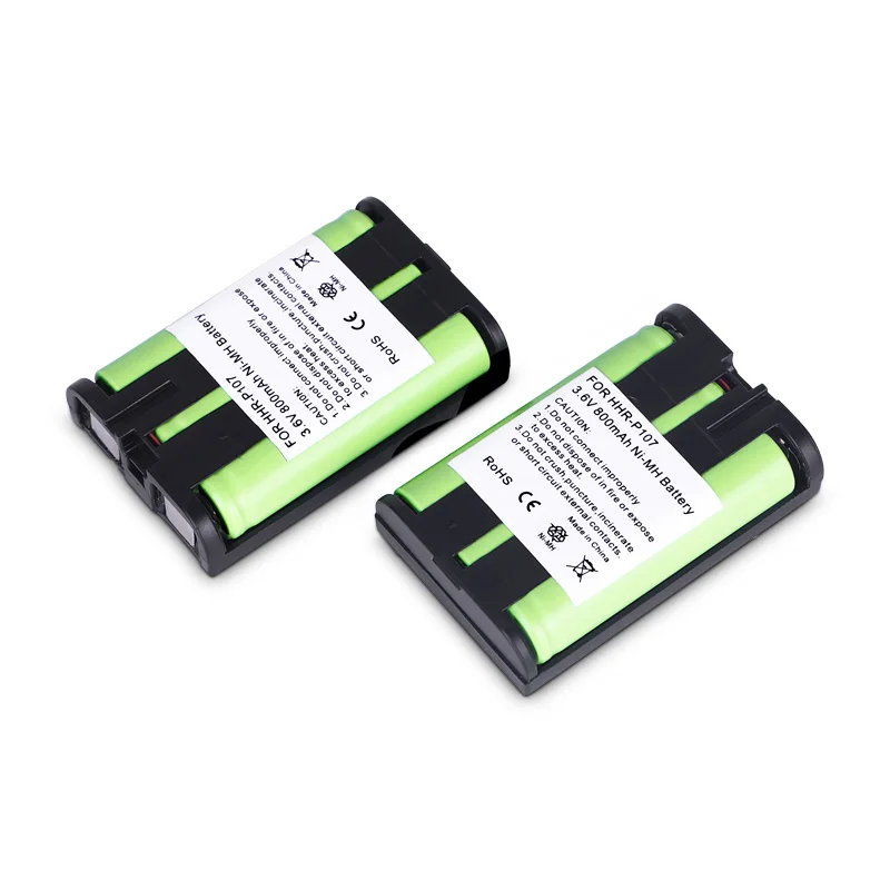 3.6v 800mAh HHR-P107 Rechargeable Cordless Phone Battery for Panasonic Telephone HHR-P107 HHRP107 HHR-P107A HHRP107A