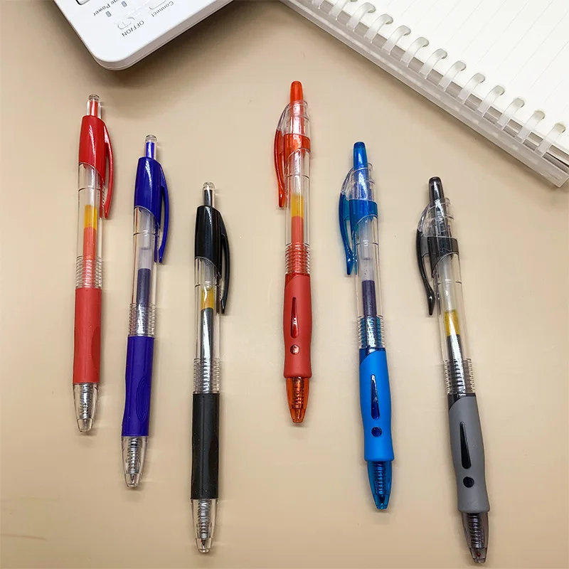Hot Style Plastic Bright Color Fashion Large-capacity Click Gel Ink Pen For Kids