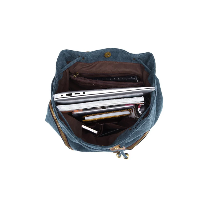 New model custom school bag canvas teens modern school backpacks sachels traveling rucksack for boys