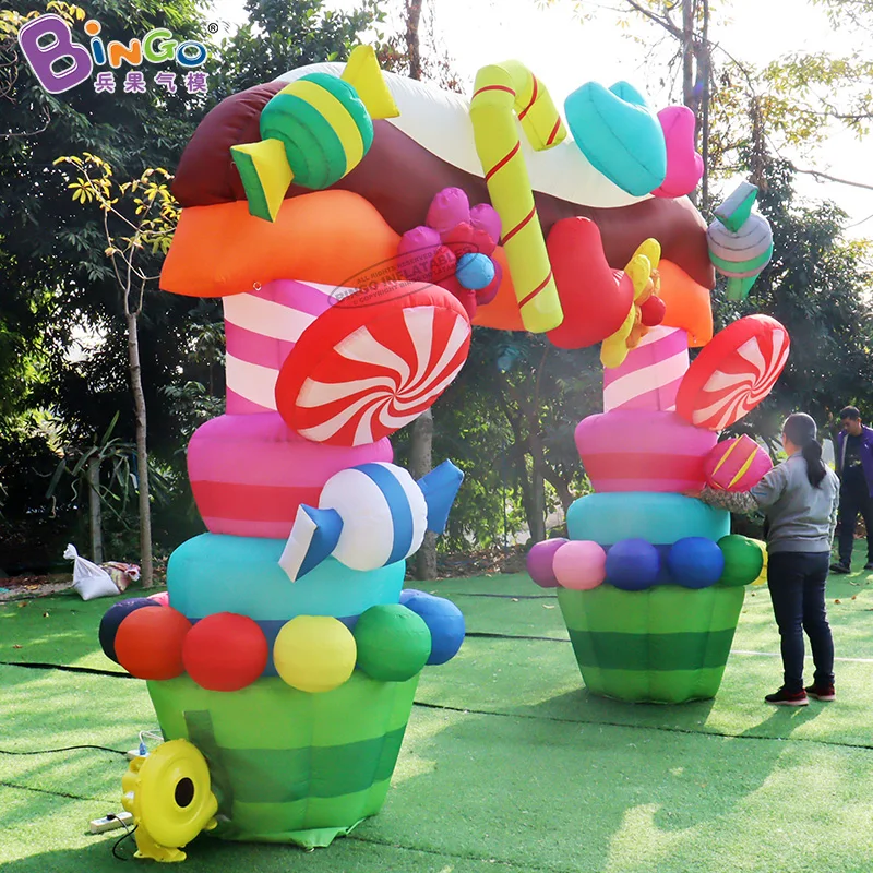 Custom Design Inflatable Arch For Event Wedding Party Decoration Fancy Advertising Entrance Blow Up Colorful Candy Archway Sport