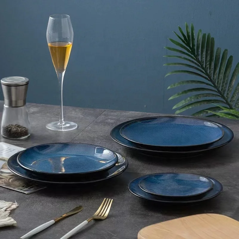 Wholesale European Luxury Fine Ceramic Tableware 16 Pcs Table Ware Stoneware Dinner Set Dinnerware Sets