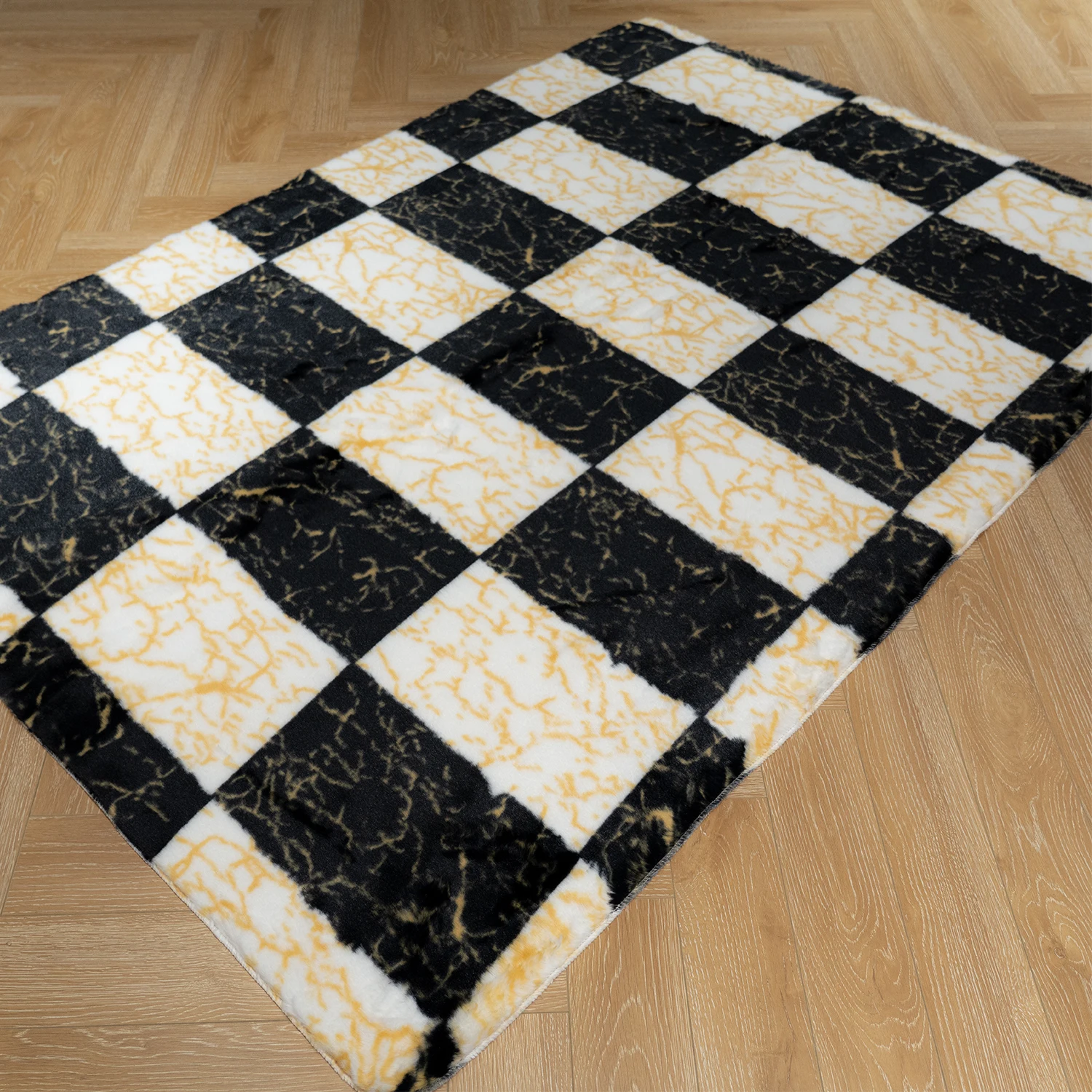 Custom fluffy luxury soft Wholesale mat Customized Faux Wool Rug Silky Soft Lambskin Thick Center and Rugs