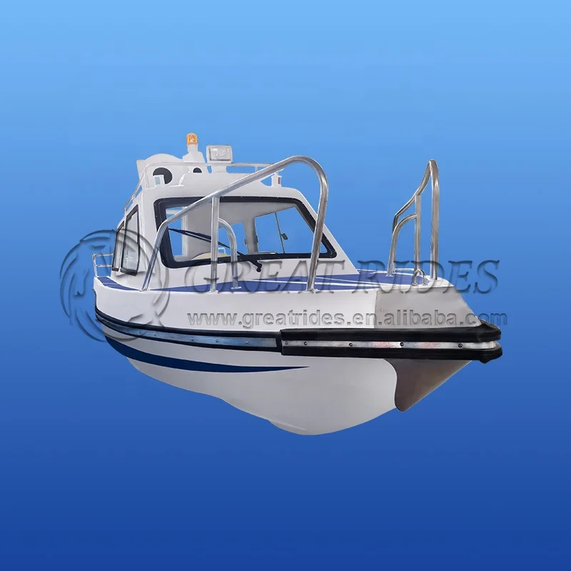 Most Popular High Quality Water Play Equipment Product 19.6ft/6m Fiberglass Leisure Speed Boat Yacht for Sale