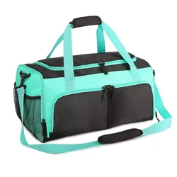Lightweight Weekend Bag Men and Women Small Gym Bags Travel Duffel Bag  with Shoe Compartment and Wet Pocket