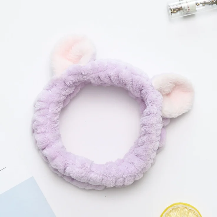 
Christmas gift Hair bow Stereo Cat Washing Face Hairband Makeup Headband Female Applying 