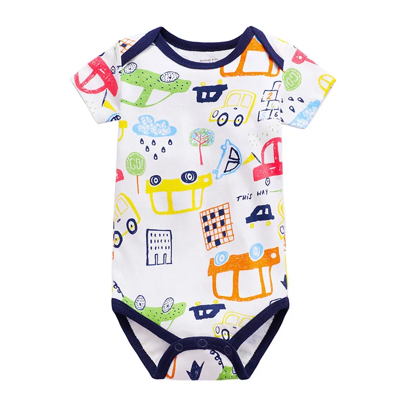 High Quality Newborn baby clothes soft cotton custom print designs infants baby rompers