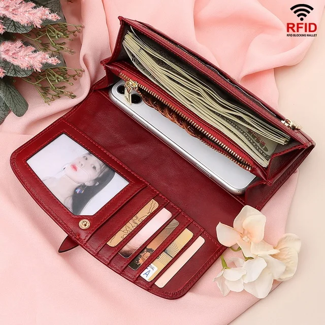 Fashion Womens Purse Leather Wallet Long Ladies Clutch Bag Purse