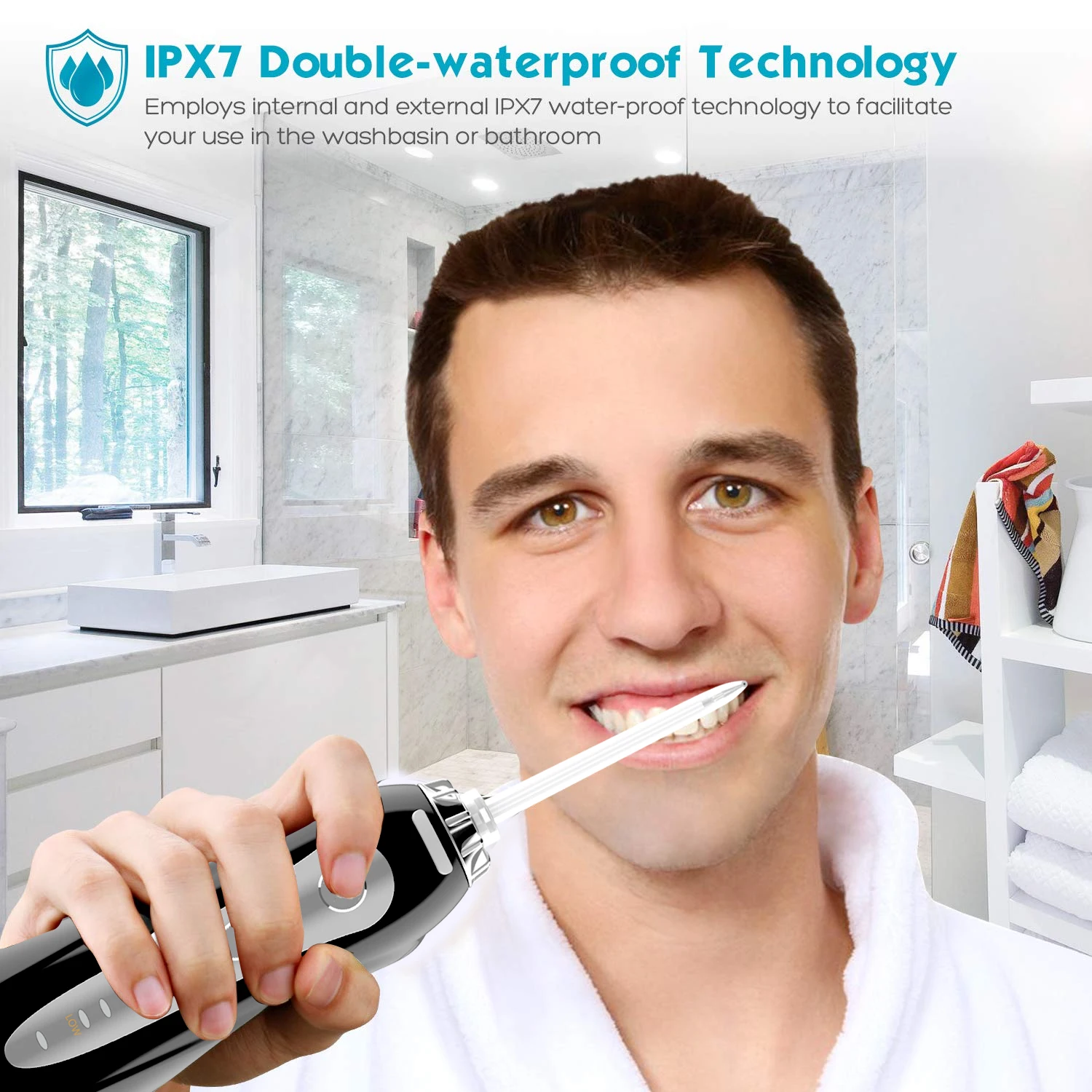 H2ofloss Wholesale Oral Hygiene Water Dental Flosser Electric Cordless Oral Irrigator Water Flosser for Teeth Clean