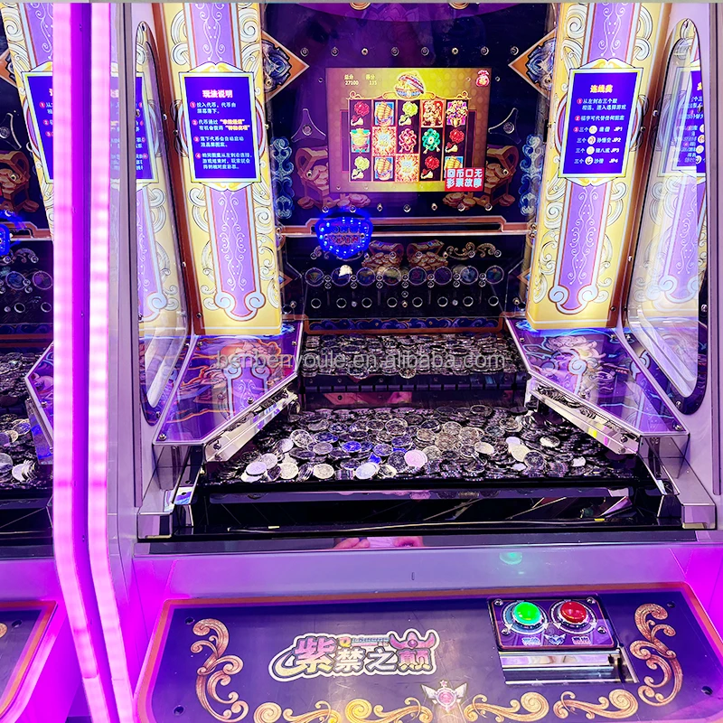 Hot Sale Win Prize Lottery Ticket Arcade Game Machine Professional  Indoor Adult Metal Coin Pusher Machine For Sale