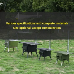 Wholesale Outdoor Camping Folding Cassette Smokeless Rocket Firewood Stove Camping Portable Tent Heating Stove Bbq Grill