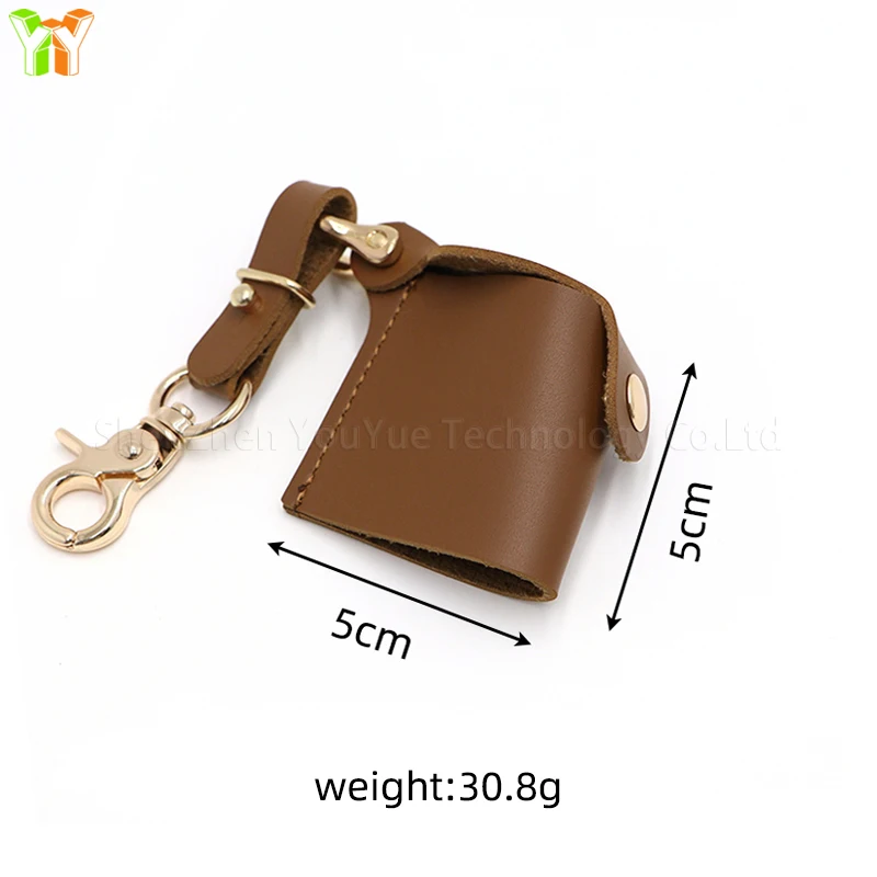 YY Ready to Ship Pu Leather 35mm Film Case Keychain Film Canisters Holder with Caps for Photography