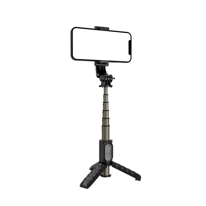 Q10 Foldable 68cm Aluminum Selfie Stick Detachable Wireless Remote Control Flexible Extendable Desktop Mini Tripod Smartphones