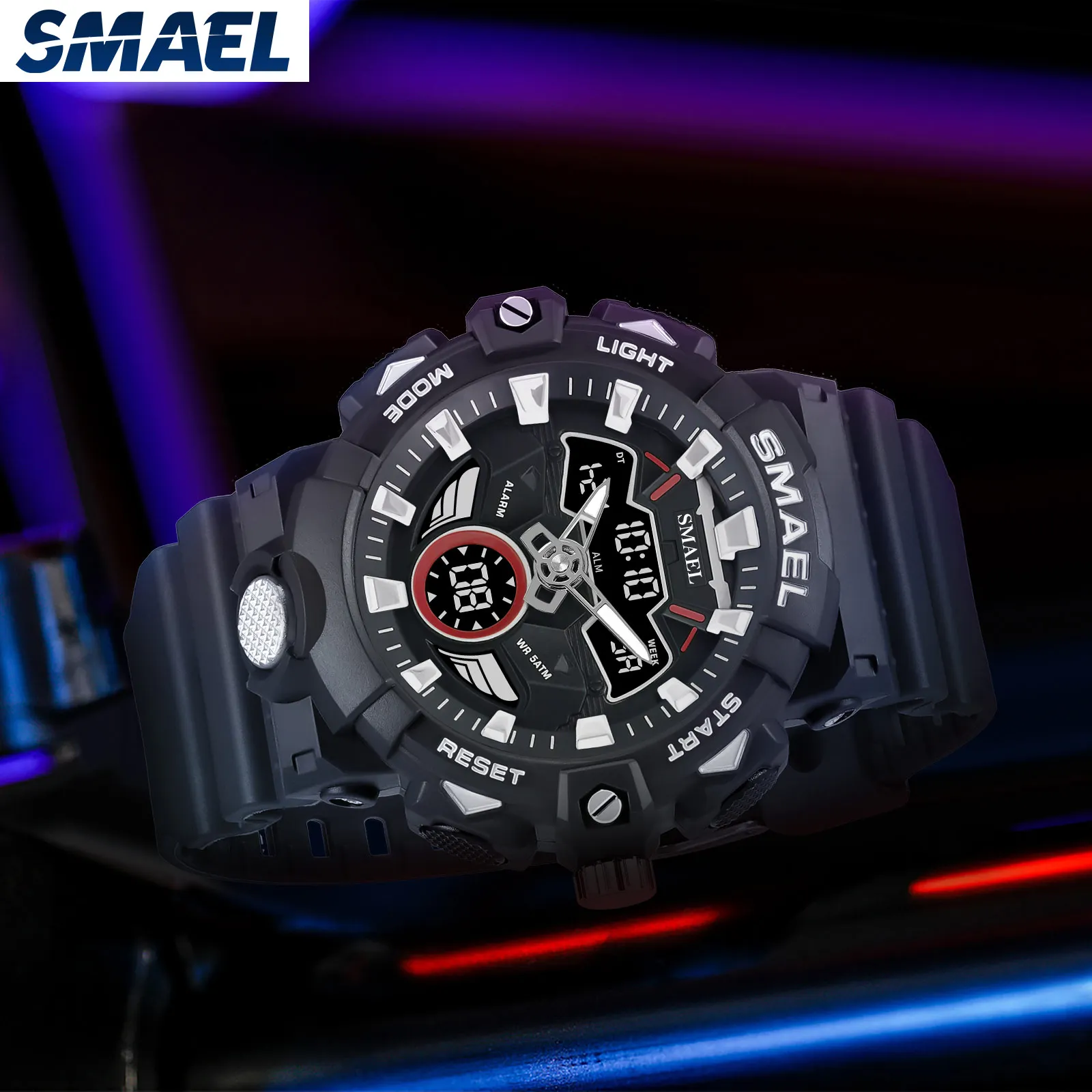 Cheap Price Smael Wholesale Watches Men More Time Sport Watch Analog Digital Plastic Watch