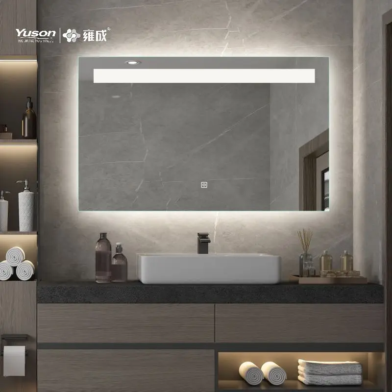 YUSON YS57095 Anti-fog Function 5mm Double Screen Touch round design led mirror bathroom