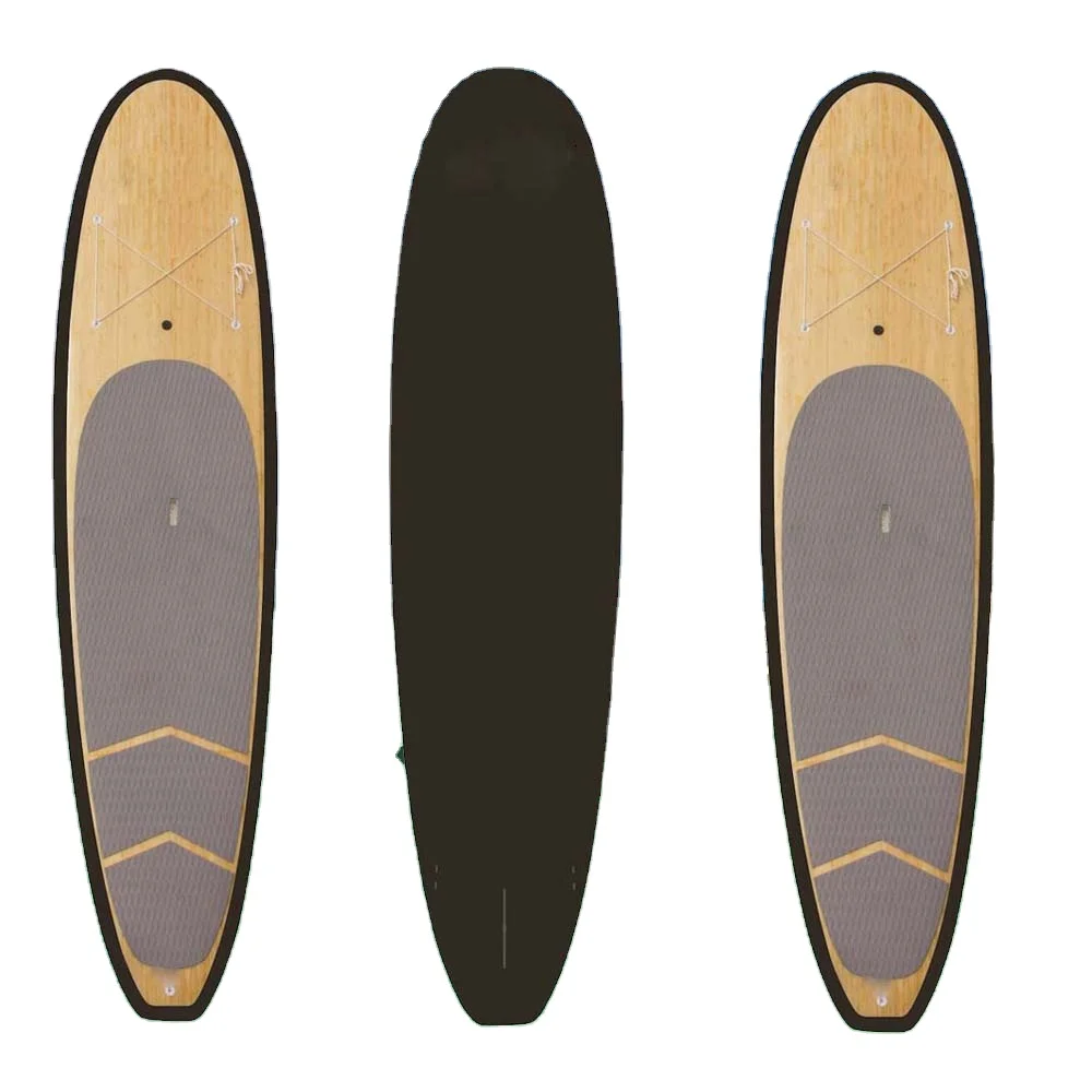 New Design Wooden Bamboo Longboard Epoxy Stand up Paddle Board for Surfing