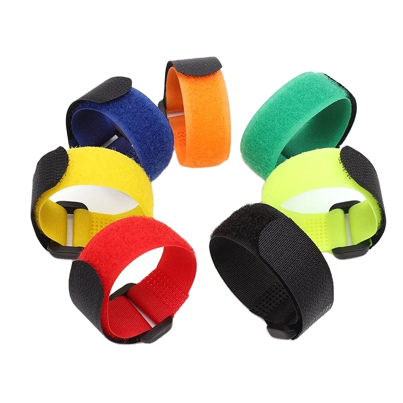 Heavy Duty Self Locking Flexible Fabric Wire Management Luggage Hook And Loop Buckle Cable Tie Cinch Strap