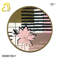 SEBEST-Factory Nordic Style Hot Sell Luxury Leaf Printing Dishes Melamine Plate Dinnerware