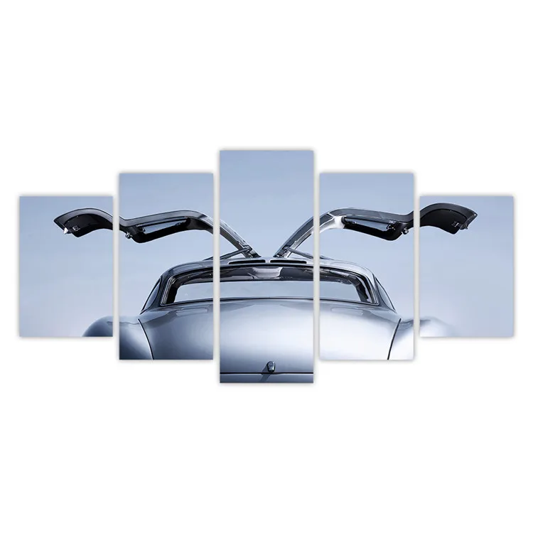 Домашний декор холст живопись 5 панелей крутой автомобиль пейзаж настенная горячая Распродажа