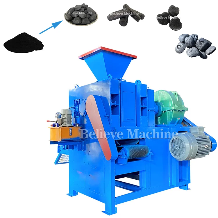 Rice Husk Charcoal Briquette Machinery Ball Press Machine