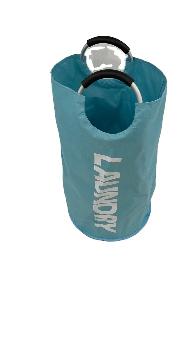 Factory customization 600d Large Laundry Basket Collapsible Laundry Bag Freestanding Tall Clothes Hamper Foldable Washing Bin