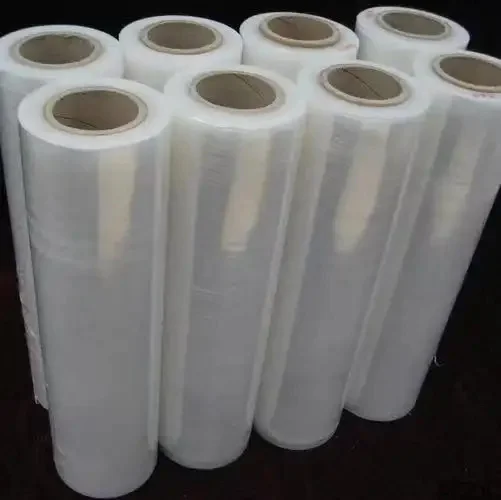 High Quality Transparent PE Stretch Film Roll Soft LLDPE Release Packaging Film with Acrylic Adhesive Plastic Material