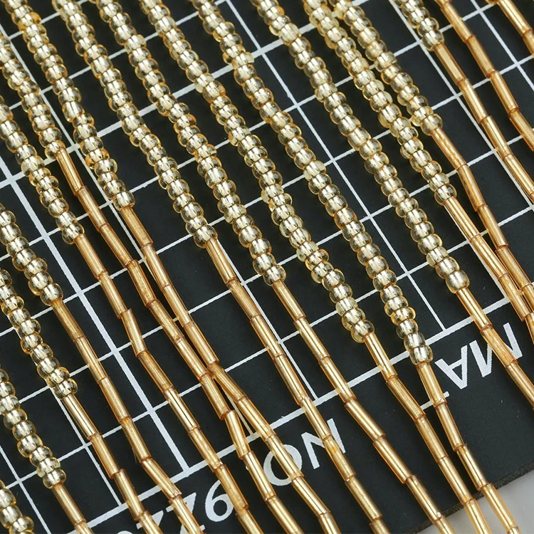 G031 оптовая продажа бусин кисточка бахрома отделка платье аппликация Стразы для вечернего платья
