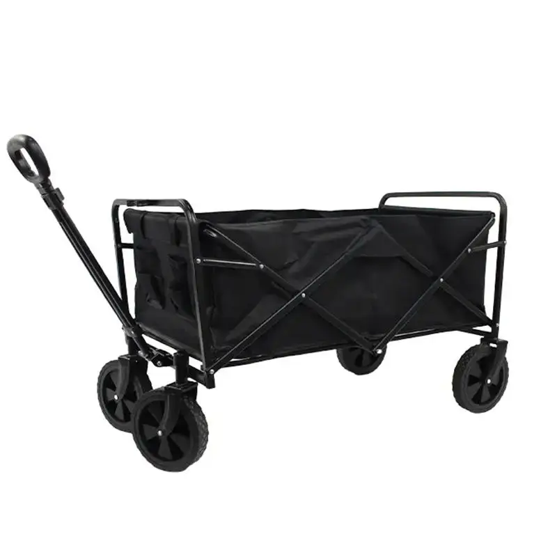 Camping Wagon Outdoor Folding Beach Trolley Picnic Wagon Camping Travel Portable Cart Folding Cart Wholesale