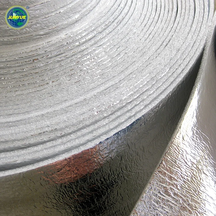 Heat Insulators Materials Polyethylene Closed Cell Epe Foam With Aluminum Film For Thermal Insulation