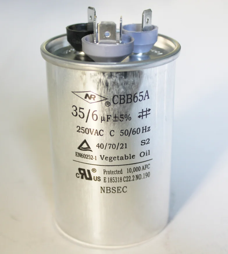 ac film motor capacitor for air conditioner CBB65 40/5uf 450VAC