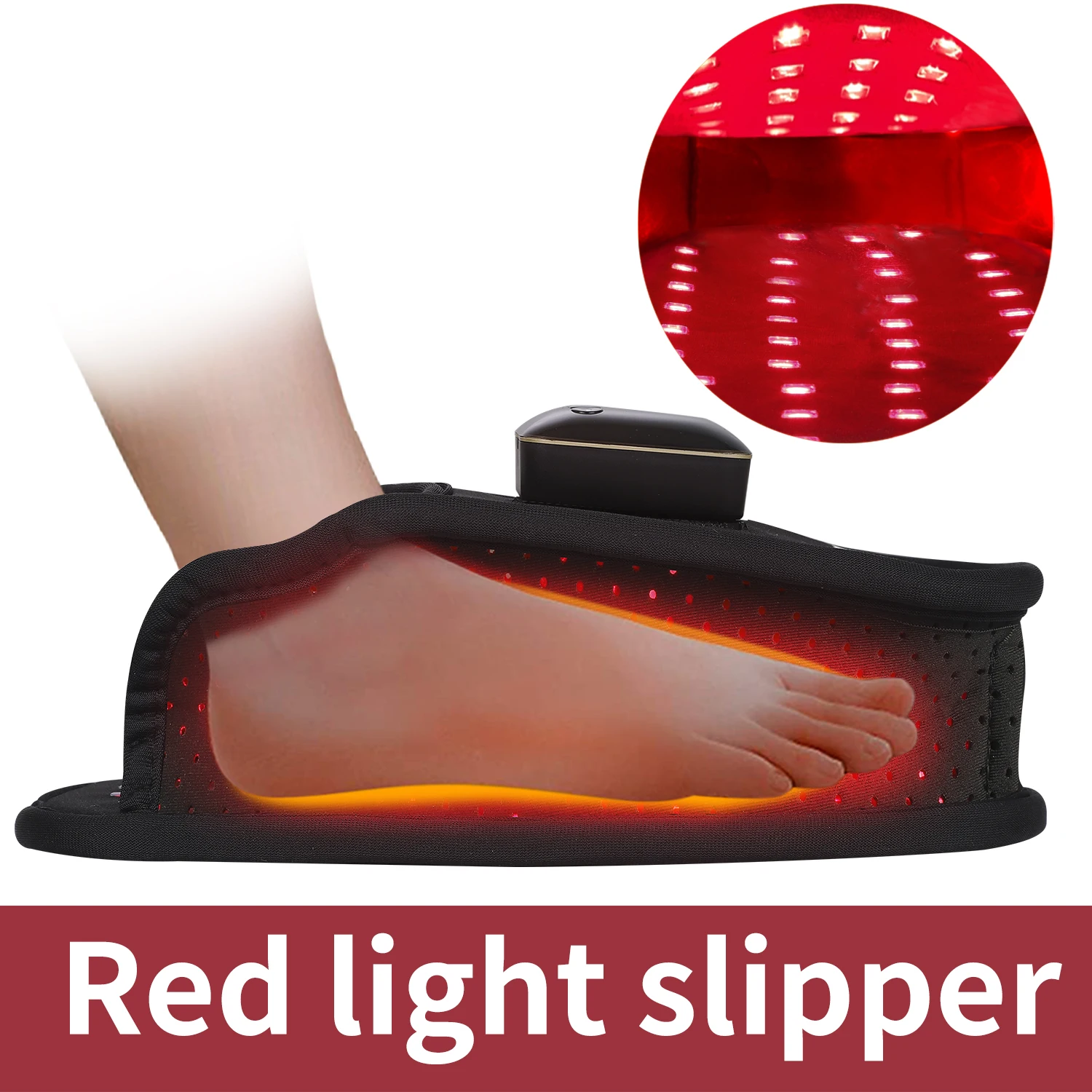 DGYAO Cordless Therapy Slipper with 4000 mAh Power Bank for Feet Pain