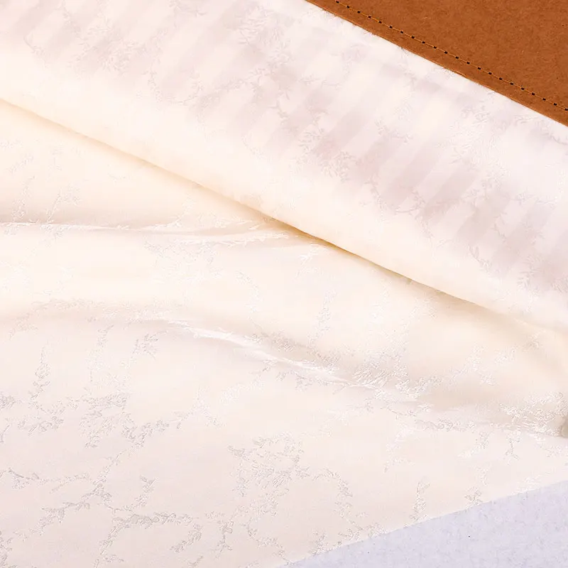 
Silk Fabric Wholesale Custom 6A Printing Woven Plain Satin Natural Silk Jacquard Elastic Satin Silk Fabric with OEKO-TEX100 