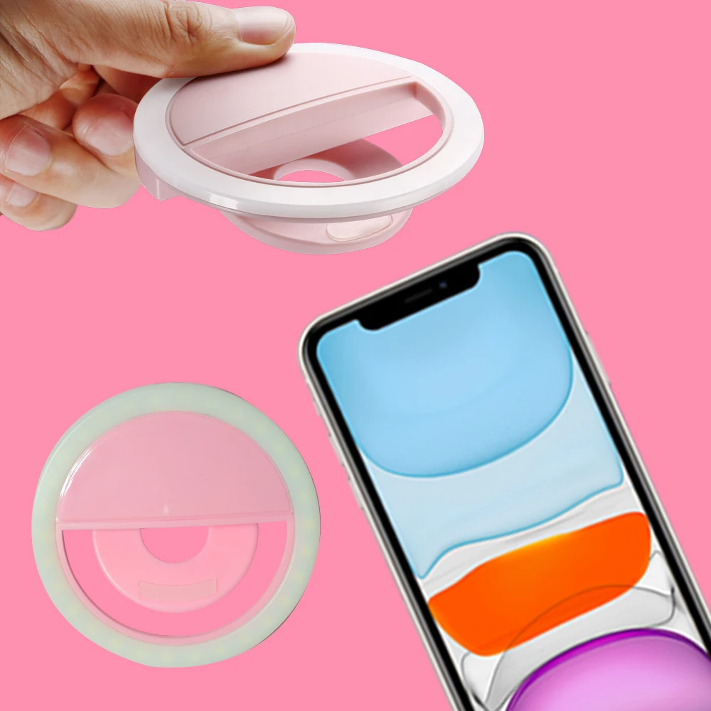 Promotional Phone Selfie  Fill Light Whitening Flash Led  Mobile Mini Portable Clip