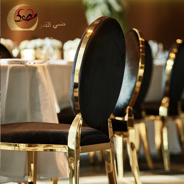 Stainless Steel Frame Black Velvet Bride And Groom Velvet Wedding Chairs