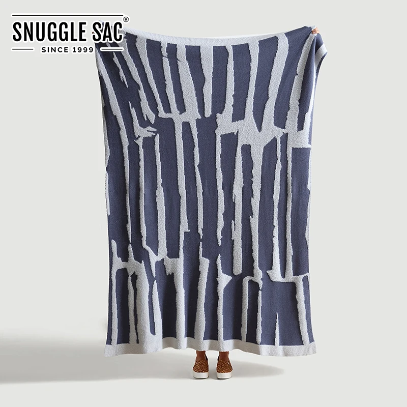 
Snuggle Sac Air Feel Double Sided Knit Luxury Beddings Comfoters Bed Blankets 