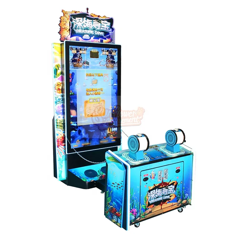 Popular Coin Operated Redemption Machine Treasure Cove Indoor Amusement Video Game 65inch Screen