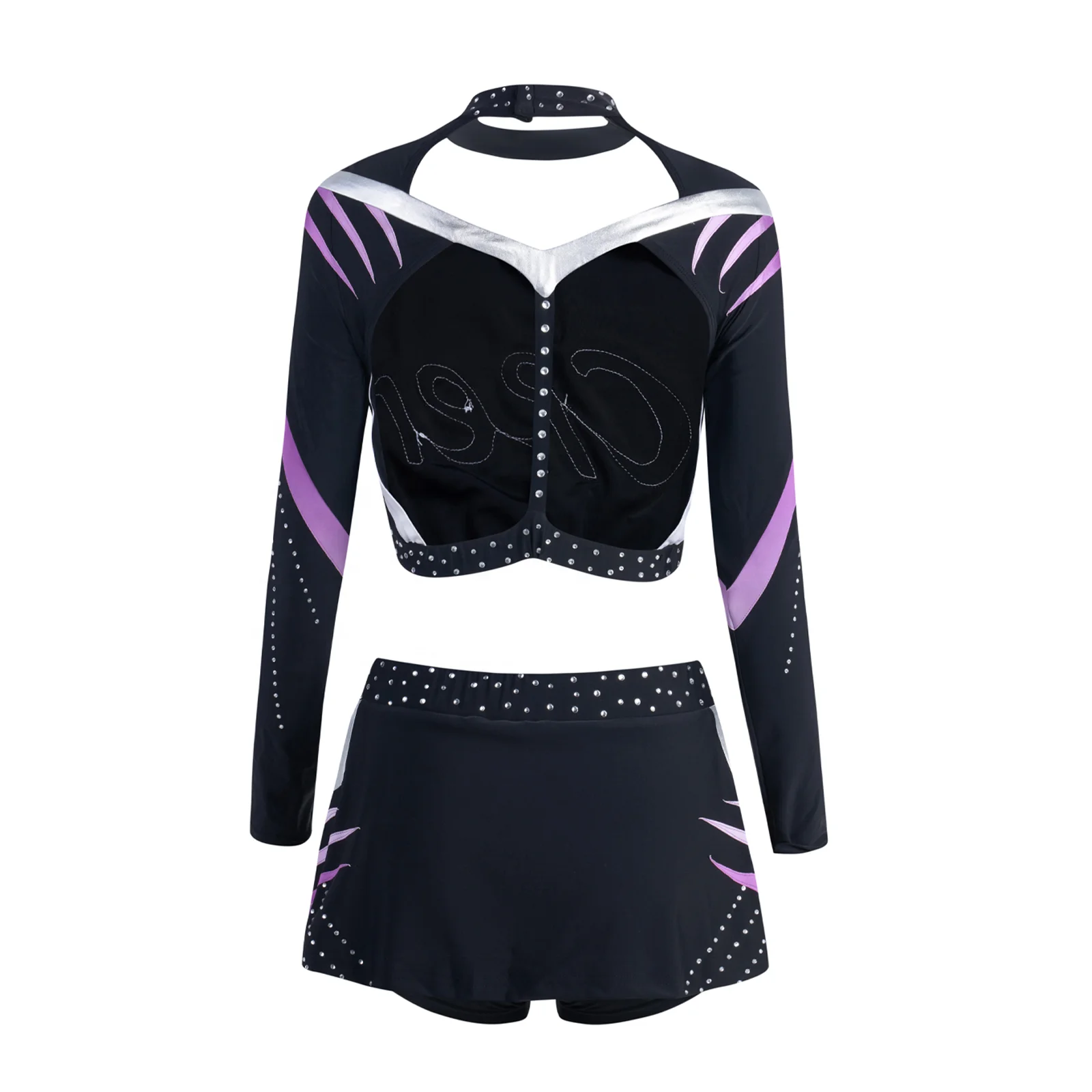 Custom High Quality Low MOQ Cheerleading Skirt Girl Women Sweetheart 100% Polyester Cheerleaders Uniform Set