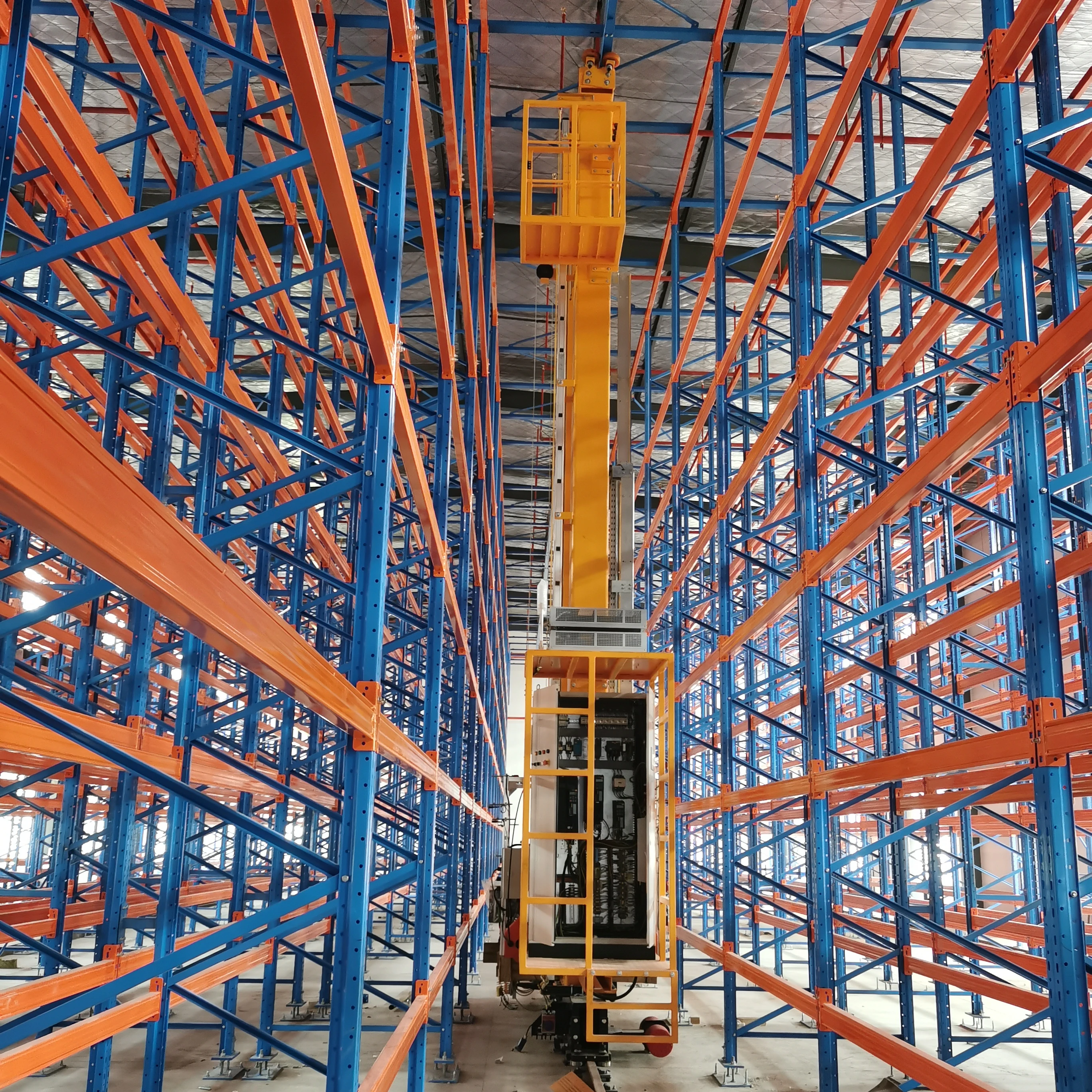 OEM ODM Warehouse Storage Single Column Pallet Stacker Crane for Automatic Warehouse Racking Storage System