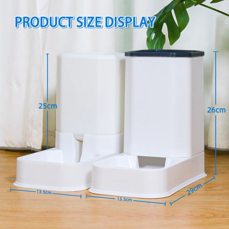 Semi Automatic pet feeder Cat dog food feeder kettle automatic water feeder Non-wet mouth water dispenser