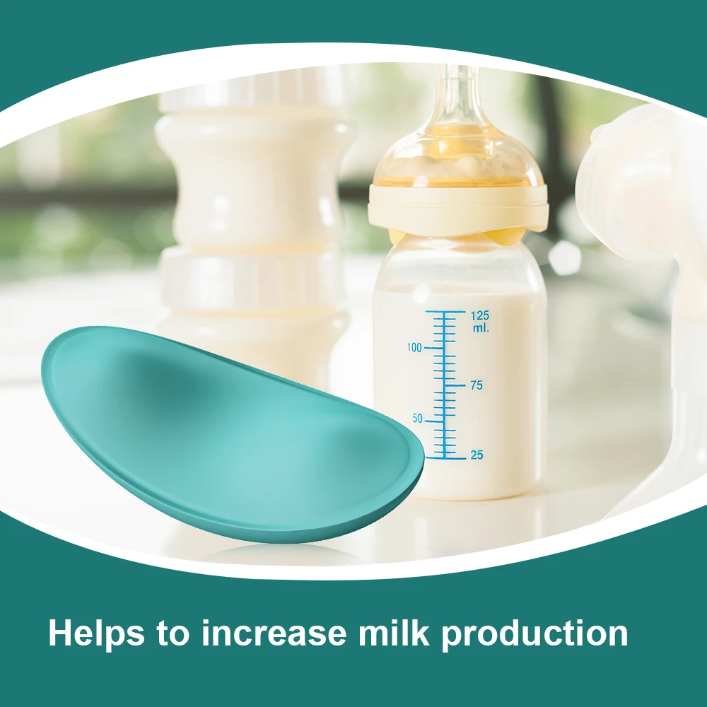 Double Baby Heat Vibration Youha Breast Warming Lactation Massager Silicon With Heat Breastfeeding For Lactating Woman