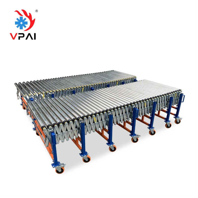 Ready to Ship in Stock Fast Dispatch portable Stainless Steel  roller wheel  Conveyor