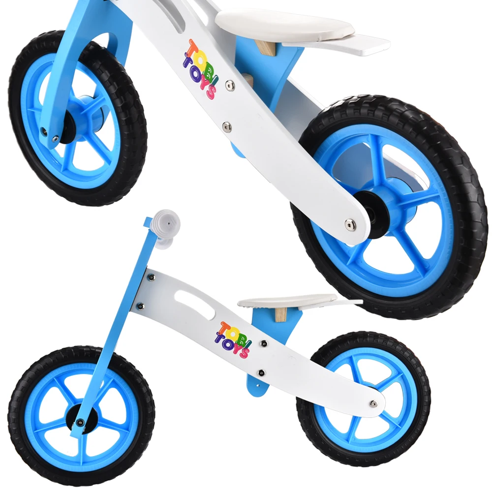 wholesale kids bike two 12 inch EVA wheel baby kick balance wooden bike