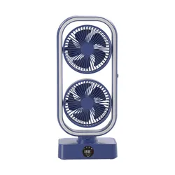 2022 Hot Selling USB Rechargeable Power Bank LED Light Electric Remote Control Fan