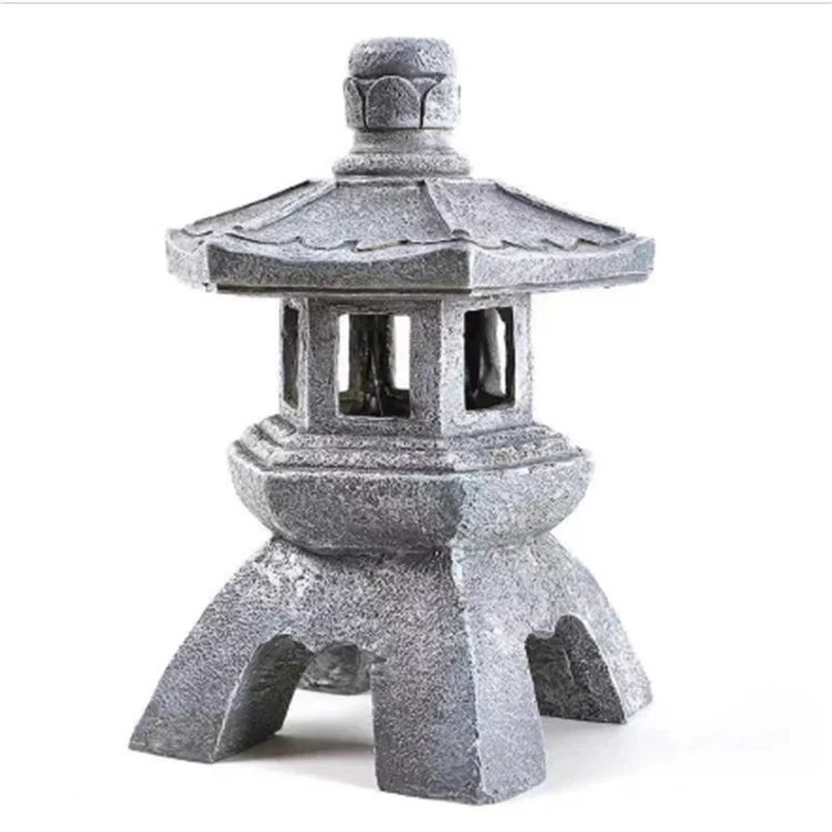 Chinese courtyard decoration palace lantern solar pagoda Zen light garden stone lamp creative palace lantern