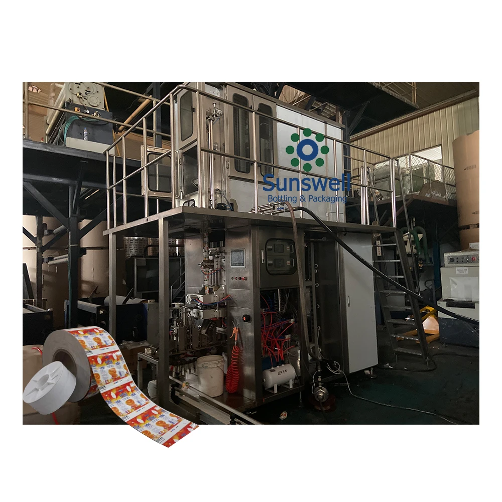 Full automatic 200 ml aseptic brick carton package  filling machine for mango juice