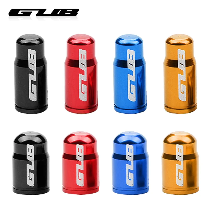 GUB Schrader or Presta Nipple Cap Bicycle Valve Alloy Lid Optional A/V F/V Light Weight Erosion Rustic Free