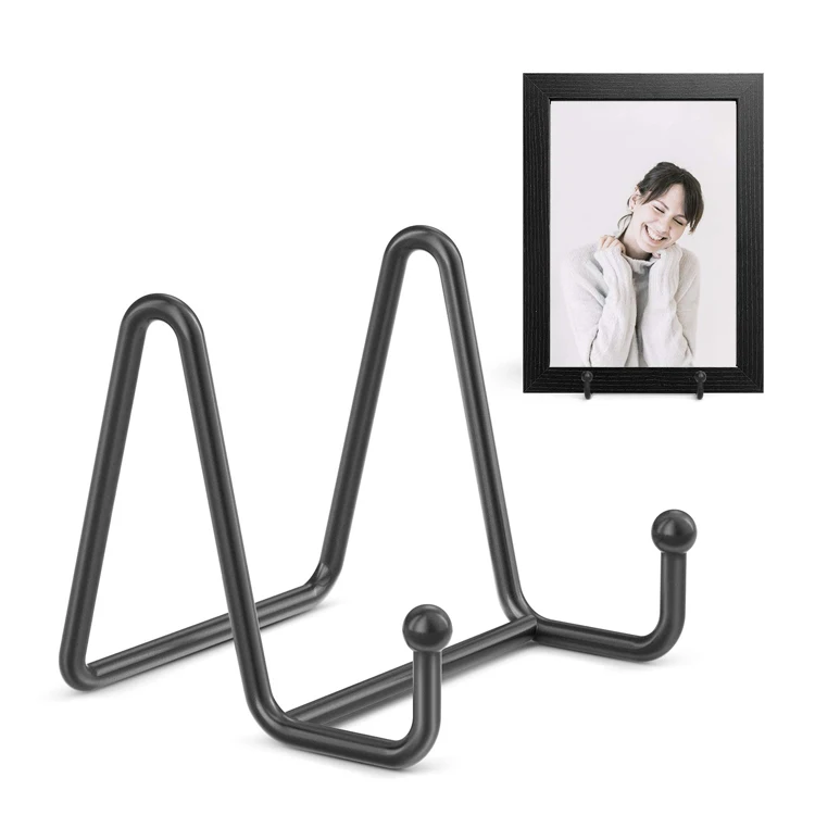 Metal Display Stands Black Iron Easel Plate Metal Plate Holder Display Stands