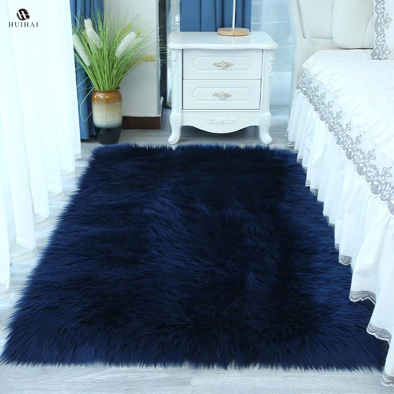 Super Soft Plush Fur Area Rug for Living Room  Fluffy Faux Fur Rug  Wholesale Faux Fur Floor Mat