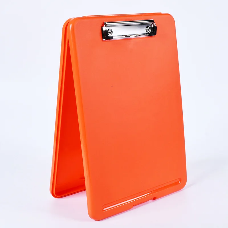 Clipboard with Storage, Plastic Storage Nursing Slim Clipboard with Low Profile Clip